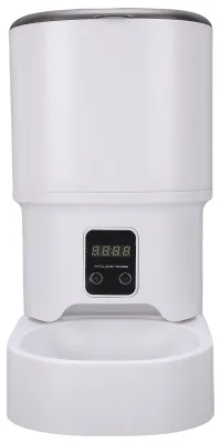 Produktbild von Intelligenter, automatischer Futter- und Wasserspender für Haustiere mit WLAN-Steuerung über App, Fernbedienung und kabellosem Trinkbrunnen für Katzen, geeignet für Futter und Wasser