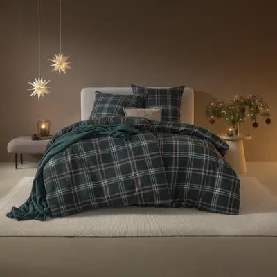 Produktbild von Estella Kuschelflanell Bettwäsche Harry tanne 135x200 cm + 80x80 cm