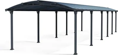 Produktbild von Palram - Canopia Aluminium Carport Arcadia 12700 Anthrazit 1285x359x242 cm