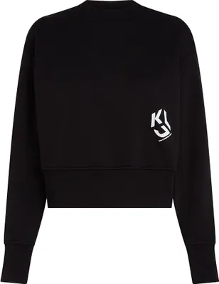 Produktbild von Karl Lagerfeld Regular Logo Sweatshirt Schwarz L Frau Schwarz L