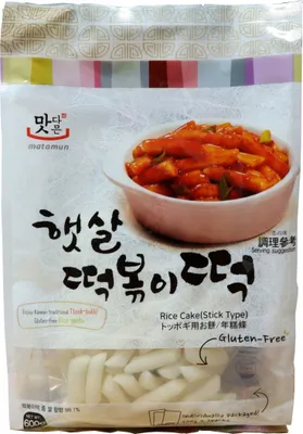 Produktbild von MATAMUN Reiskuchen Stangen (Tteokbokki) 600g