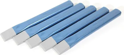 Image de 5x burins plats ovales WS 125x14x9 mm burins plats burins de maçon outil pierre