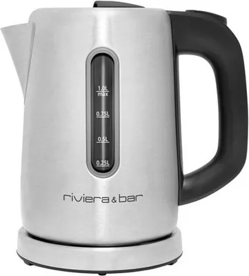 Image de Bouilloire sans fil 1l 2000w inox satiné - Riviera & Bar - BBO350 - sofia