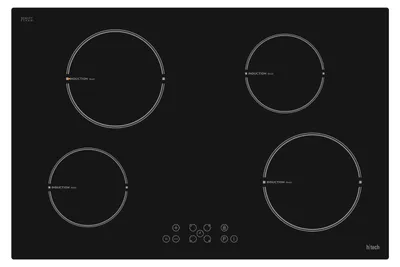 Produktbild von htech HTK66740 EG8380 Induktionskochfeld autark 78 cm 4 Kochzonen Touchcontrol
