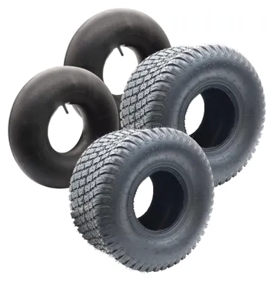 Produktbild von 2x Reifen 18x9.50-8 inkl. Schläuche mit geradem Ventil TR13
