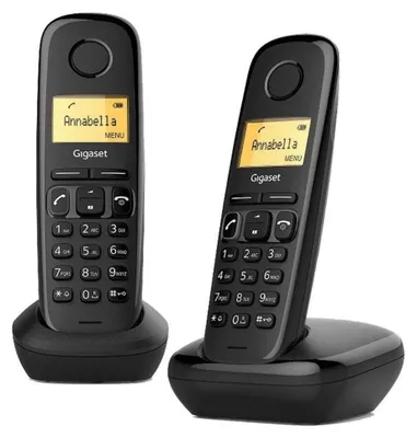 Image de Téléphone fixe sans fil Siemens Gigaset A270 Duo Noir