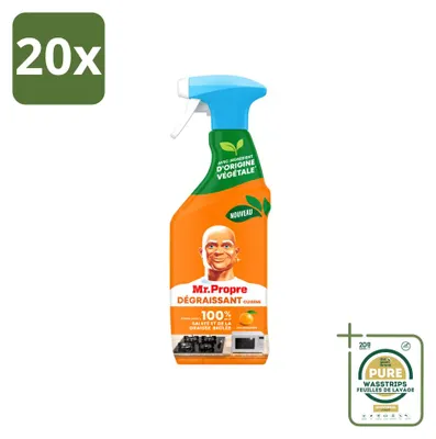 Produktbild von 20 x Mr. Proper Küchenentfetter Spray - Mandarine - 500 ml - Vorratspackung - 20 Stücke