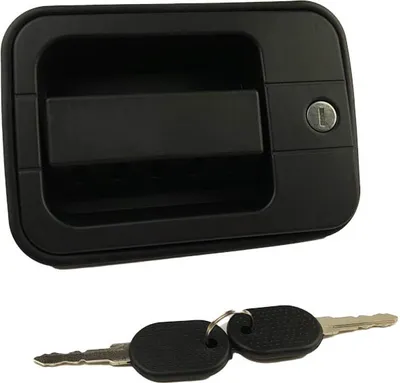 Image de Poignée de porte gauche Iveco avec serrure et clés | 98404710, 98404714