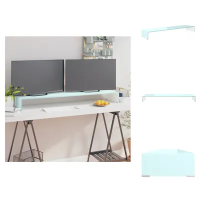 Obrázok produktu pre vidaXL TV stojan/monitorový stojan sklenený zelený 120x30x13 cm - TV nábytok