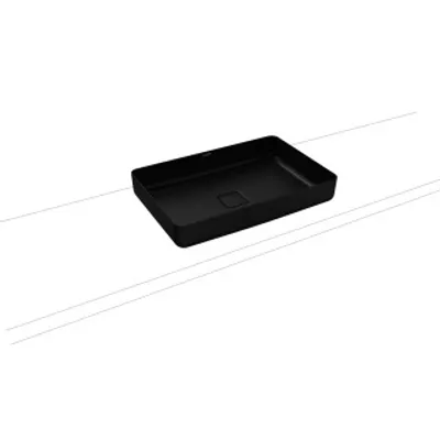 Productafbeelding van KALDEWEI MIENA wastafelbak, zwart, mat, 100 cm