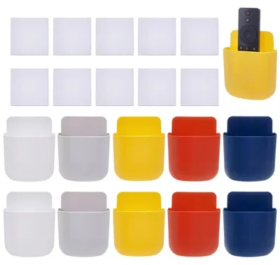 10er-Set Fernbedienungshalter, 5 Farben, selbstklebend, Organizer
