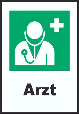 Produktbild von Arzt A5 (148x210mm) Schild