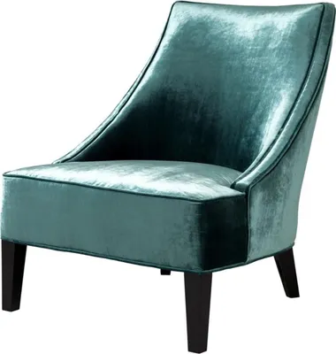 Produktbild von Casa Padrino Luxus Sessel Ägäisches Grün / Schwarz 70 x 88 x H. 85 cm - Hotel Möbel