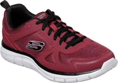 Produktbild von Skechers Track - Scloric - Burgundy / Schwarz Synthetik Größe: 46 Normal