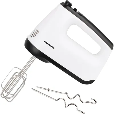 Produktbild von Heinner HM-400WHBK, Handmixer, Schwarz, Weiß, Mixen, Tasten, Edelstahl, 400 W