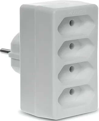 Produktbild von 4x2P/II Vierfachverteiler; weiß