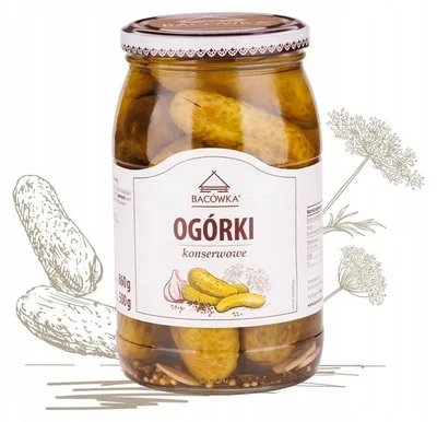 Zdjęcie produktu dla Ogórki konserwowe 860g Bacówka