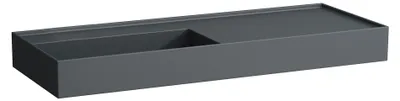 Image de LAUFEN Kartell lavabo, encastré, tablette à droite, sans trou pour robinetterie, sans trop-plein, 1200x460mm, H8133327581121