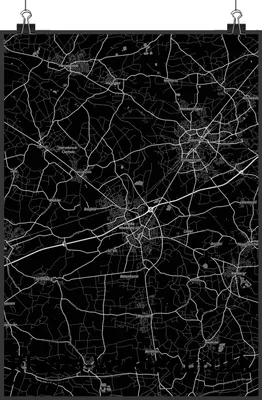 Produktbild von Mr. & Mrs. Panda Bild Rheda-Wiedenbrück DIN A4 - Geschenk, Plakat, Wandbild, Kunstdruck, drucke, wanddeko, Stadt, Dorf Karte Landkarte Map Stadtplan
