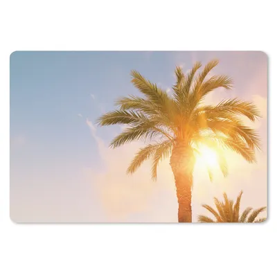 Produktbild von MuchoWow® Schreibtischunterlage Palme - Sommer - Sonne - Tropisch 60x40 cm - XXL Mauspad - Großes Mauspad
