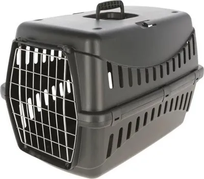 Image de Box de Transport Chien Kerbl Expedion Eco, 58 x 38 x 38 cm, Plastique Recyclé, Noir