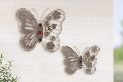 Produktbild von Gilde Wanddekoration "Butterfly" H. 24 cm 52803