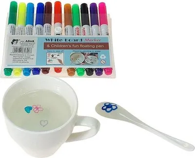 Obrázek produktu pro Vodou smývatelné fixy s lžičkou, 11 barev – ADAR