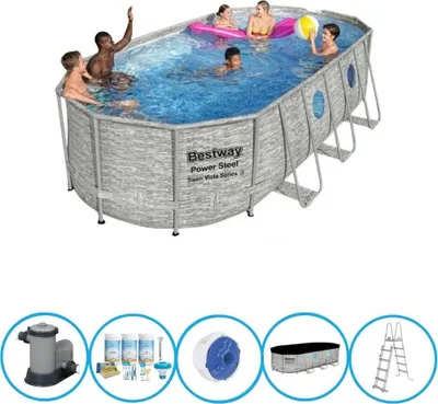 Zdjęcie produktu dla Bestway Pool Power Steel Swim Vista - Zestaw basenowy - 549x274x122 cm