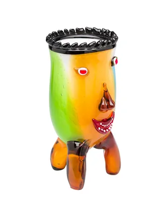 Produktbild von Glasvase Glas Vase Italien im Murano antik Stil H.: 29cm 3,5kg schwere Tischvase