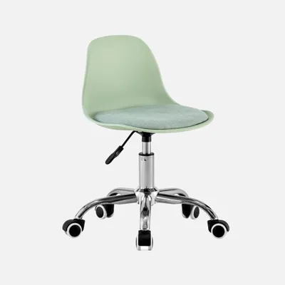 Immagine prodotto di Sedia da ufficio per bambini regolabile con ruote regolabile, Verde chiaro