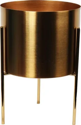 Zdjęcie produktu dla Złota Osłonka Metalowa Na Trzech Nóżkach 17 Cm