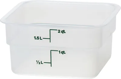 Zdjęcie produktu dla Pojemnik spożywczy CamSquare 1.9 l 185x185x100 mm - transparentny