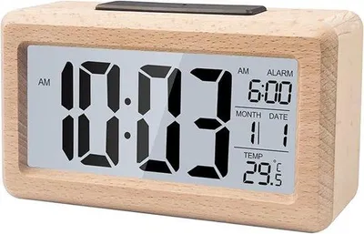 Produktbild von LCD-Alarmanzeige mit Nachtschrankfunktion, Temperaturanzeige und Snooze-Funktion