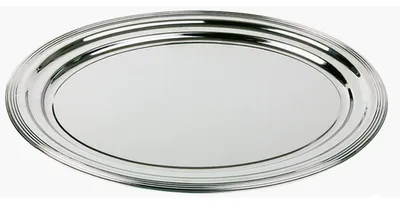 Produktbild von APS-Germany 00398, Display tray, Oval, Metall, Edelstahl, 460 mm, 345 mm