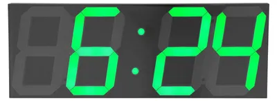 Produktbild von LED Digitale Wanduhr - Große Anzeige - Fernbedienung - 45x16cm - 142 LED-Leuchten - Schwarz