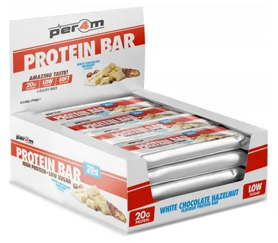 Produktbild von Per4m Protein Bar (12x62g) White Chocolate Hazelnut - Riegel - Protein-Riegel