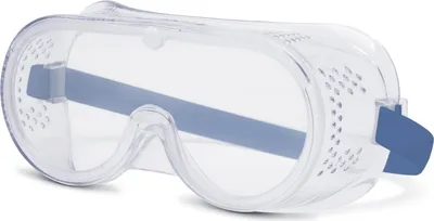 Produktbild von Schutzbrille mit Polycarbonat-Linse – Klar – Überbrillenpassform – Schützt vor herumfliegenden Teilen und Splittern – Belüftungsventile – Verstellbares Kopfband – Leicht und komfortabel – Entspricht EN166 [10380]