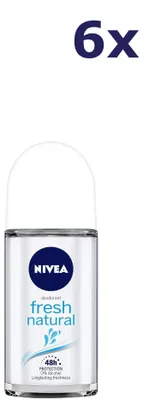 Produktbild von 6x Nivea Deodorant Roll-on Fresh Natural 50ml