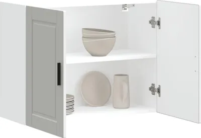 Produktbild von BEI CLORIS Küchen-Hängeschrank Porto Weiß Holzwerkstoff - Küchenschränke Neu7114345 1parcel