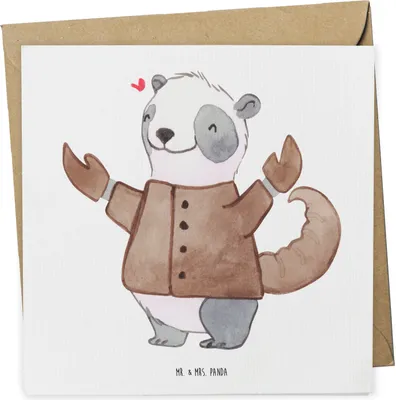 Produktbild von Mr. & Mrs. Panda Grußkarte Skorpion Astrologie - Weiß - Geschenk, Sternzeichen, Klappkarte, doppelkarte, anlasskarte, Geburtstagsgeschenk, Tierkreiszeichen, faltkarte