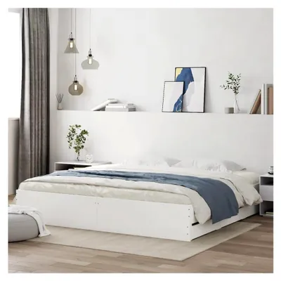 Produktbild von Bettgestell mit Schubladen in Weiß 180x200 cm
