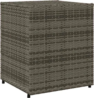 Produktbild von vidaXL Gartenschrank Grau 55x59x69 cm Poly Rattan