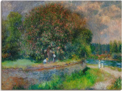 Produktbild von ARTland Leinwandbild Blühender Kastanienbaum Größe: 80x60 cm