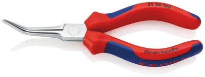Produktbild von Nadelzange L.160mm 45Grad gew.verchr.Mehrkomp.-Hüllen KNIPEX