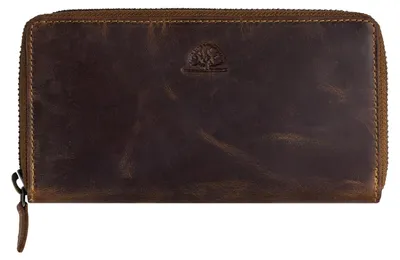 Image de GREENBURRY porte-monnaie Vintage Zip Around Wallet Brown brun