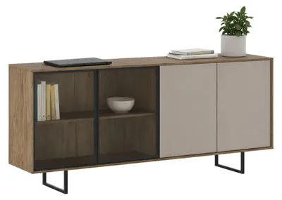 Produktbild von Malnate - Anrichte, 200x40x87h cm Beige, 3 Regale