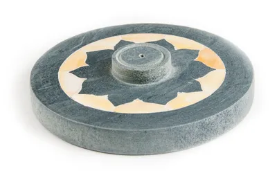 Produktbild von Lotus mit Perlmutteinlage - Specksteinhalter