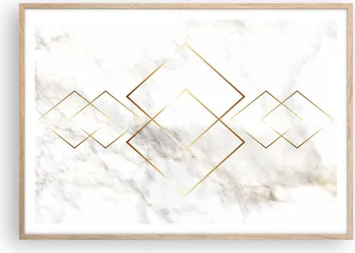 Produktbild von Gerahmtes Poster - Rahmen in heller Eiche - Abstraktion modern - 100x70 cm - Wand Bild - Wanddeko - Wandbilder - Wandposter - Bilderrahmen - Bilder - Kunstdruck - Wandbild - P2NAA100x70-4022