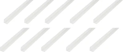Zdjęcie produktu dla Alberts 10 x profil kątowy, PVC, biały, 80 x 80 x 2 mm, długość 2 m