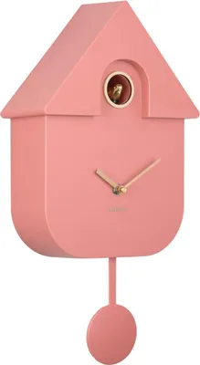 Produktbild von Karlsson - Wanduhr Modern Cuckoo Oro - Rosa - 21.5x8.5x41cm
